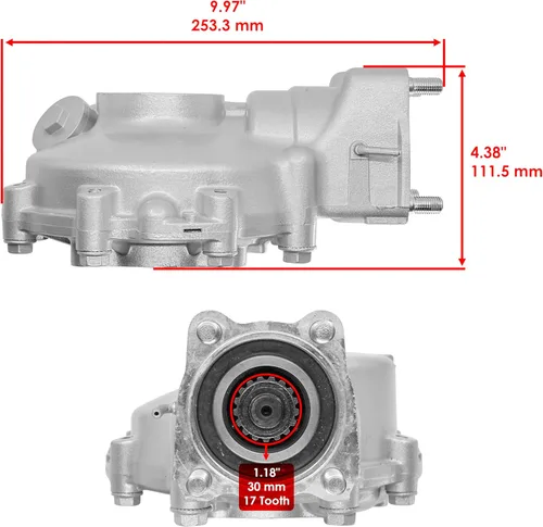 Vista 3 de Caltric Diferencial trasero completo compatible con Honda Trx300 Fourtrax 300 2X4 1988-1995