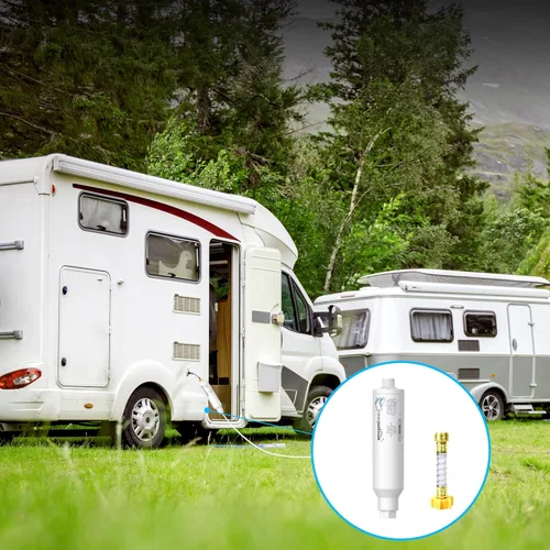 Vista 4 de Yaxa Basics - Filtro de agua en línea, paquete de 2