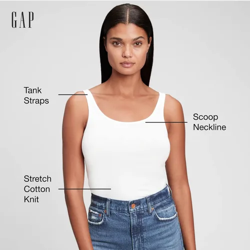 Vista 3 de GAP Camiseta sin mangas favorita para mujer