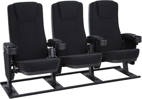 Seatcraft Zenith Cinematografía Asientos Negro Fila de 3