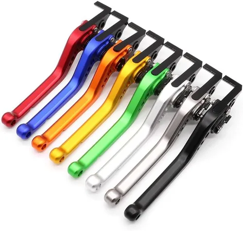 Vista 2 de QQLADY Z Suitable for Yamaha MT-07 CNC Aluminum Alloy Handle Lever Accessories Modified Long Brake Clutch Horns X (Color : Black)