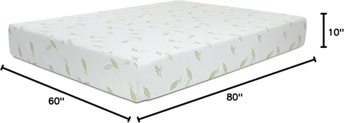 Vista 34 de NapQueen Colchón de espuma viscoelástica con infusión de té verde anula de 10 pulgadas, cama en una caja, colchón certificado CertiPUR-US