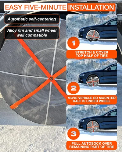 Vista 5 de Cadena alternativa para neumático AutoSock AL64 Size-AL64