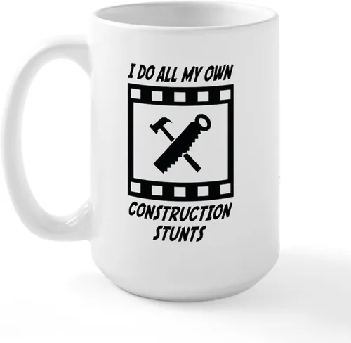 Vista 20 de CafePress I Do My Own Stunts Tazas Taza de café de cerámica de 15 oz (15.0 fl oz)