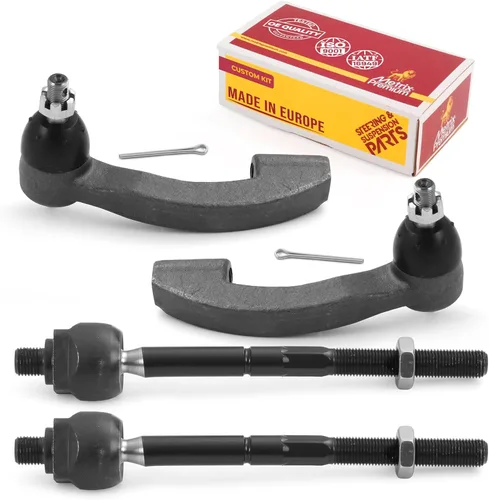 Vista 28 de Metrix Premium Chassis Parts - Kit de 4 piezas de extremos de barra de acoplamiento frontal exterior e interior compatible con Nissan Pathfinder