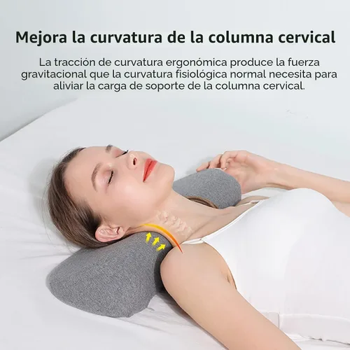 Vista 6 de Almohadas Cervicales para Alivio del Dolor al Dormir, Almohada de Soporte de Cuello de Espuma Viscoelástica y Respaldo de Cuello para Alivio