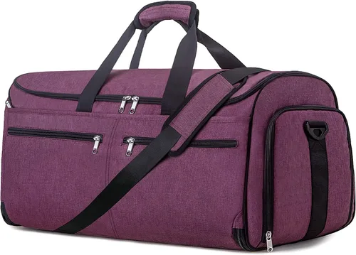 Bukere - Bolsa de ropa de mano para viajes de negocios, bolsa de viaje convertible con compartimento para zapatos, resistente al agua, bolsa de