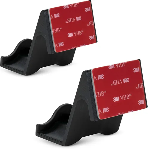 Vista 5 de BRAINWAVZ EOL Soporte de pared para control de juegos PS4 (paquete de 2) - Accesorios Dualshock Gamepad (adhesivo mejorado Nov2019) (negro) EOL