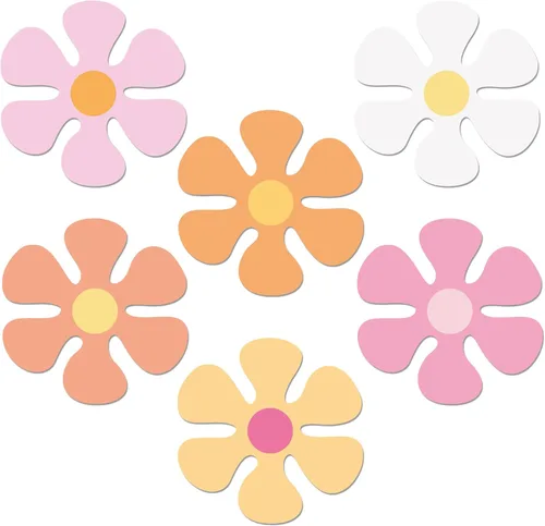 Vista 26 de Vuzvuv 48 piezas de recortes de papel de discos de los años 70, 80 y 90 con 100 puntos de pegamento, recortes de discos para decorar tablones