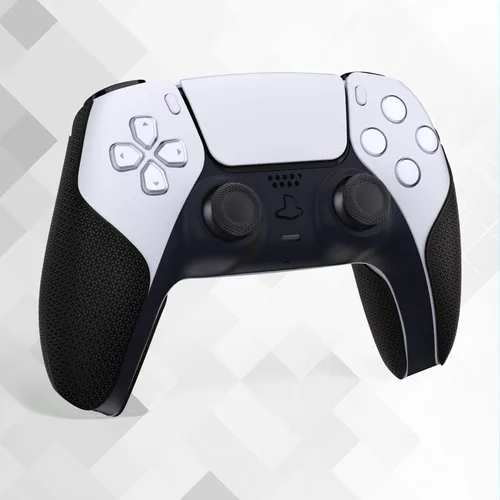 Vista 6 de PlayVital Agarre premium para controlador inalámbrico ps5, diseño dividido, antideslizante, suave, hexagonal, textura de diamante, protector