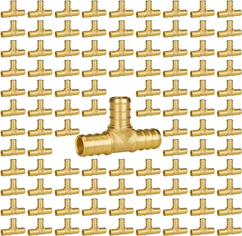 Vista 18 de SUNGATOR Accesorios Pex de 1 pulgada, paquete de 2 acoplamientos Pex de 1/2 pulgada, sin plomo de latón, accesorios Pex de 1 pulgada para tubería Pex