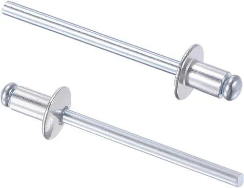 Vista 22 de uxcell Remaches ciegos, remaches de aluminio para tirar de remaches de decoración de núcleo de 0.197 in de diámetro de 1.181 in de longitud