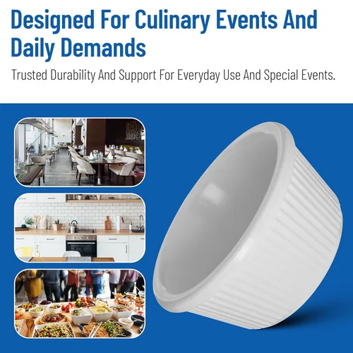 Vista 8 de Carlisle FoodService Products Tazón de plástico para salsa Ramekin para el hogar y el restaurante, plástico, 4 onzas, color negro