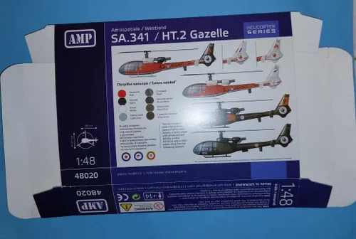 Vista 5 de Mikro-mir AMP 48-020 - 1/48 - Aérospatiale/Westland Gazelle Helicóptero Plástico Modelo kit