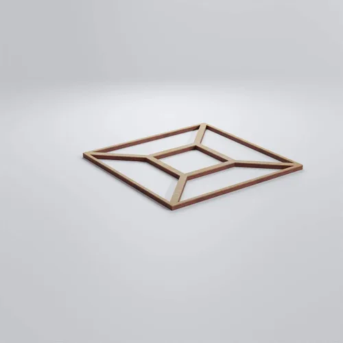 Vista 3 de Ekena Millwork WALW08X08X0375MARWA Marion Paneles de pared con calado decorativo de 3/8 pulgadas en T, 7 3/8 pulgadas de ancho x 7 3/8 pulgadas