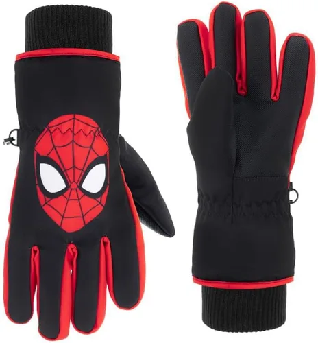 Spiderman - Guantes de nieve para niños, guantes de hombre araña, guantes impermeables Thinsulate 3M, guantes de invierno para niños