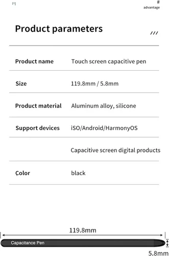 Vista 4 de Galaxy Z Fold 7/6/5/4/3 S Pen para Samsung Galaxy Z Fold 7/6/5/4/3, S Pen Fold Edition solo compatible (2 bolígrafos negros)