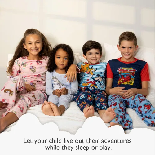 Vista 2 de Disney Boys Mickey Mouse Snug Fit Cotton Pajamas
