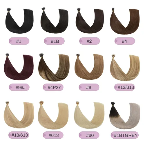 Vista 6 de MY-LADY Extensiones de cabello humano con nano cuentas, extensiones invisibles de cabello con nano anillo, extensiones de cabello natural