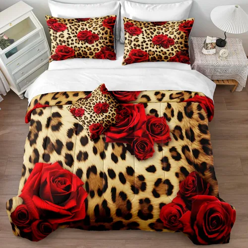 Vista 21 de MOVE OVER Juego de edredón de bandera estadounidense con águila, tamaño individual, 6 piezas, ropa de cama en una bolsa, estilo retro, juego de cama