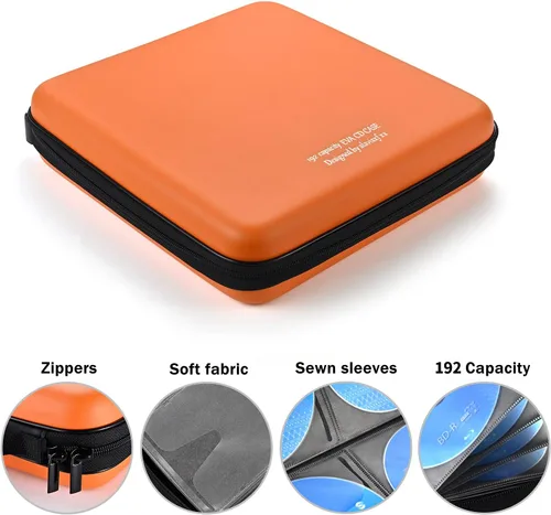 Vista 71 de Funda para DVD, estuche de CD EVA, organizador de almacenamiento, portátil, protector de DVD, soporte para billetera para coche