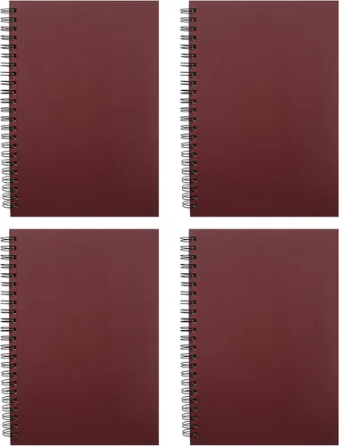 Vista 10 de YYaaloa 4-Pack A5 Lined Sketch Book Soft Cover Spiral Notebooks Journals 120 Pages 5.7" x 8.3" Cream colored paper (A5 Lined 4 color 4pcs)