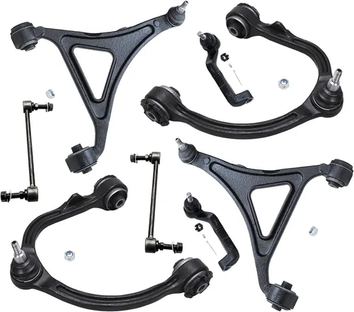 Vista 295 de Detroit Axle - Kit de brazos de control de extremo de 8 piezas para Toyota 2001-2003 Highlander 2002-2003 Camry Lexus ES300, 2 brazos de control