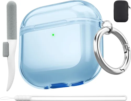 Vista 23 de Funda Valkit Compatible para AirPods Pro, Funda Protectora Transparente y Suave a Prueba de Golpes para AirPods Pro Gen 2ª/1ª (2023/2022/2019)