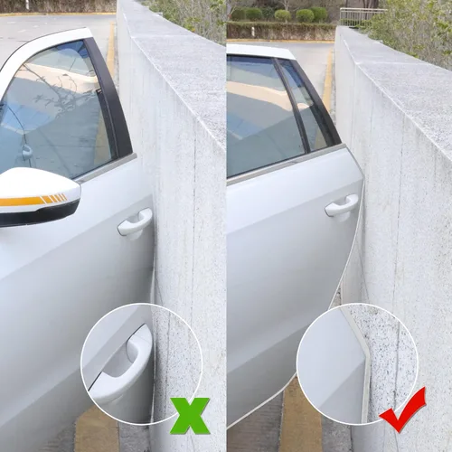 Vista 5 de SINGARO Protector de borde de puerta de automóvil de 33 pies (32.8 ft), tira protectora de entrada de puerta de automóvil, sin pegamento, protector