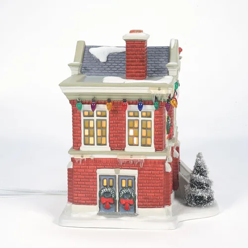 Vista 5 de Department 56 Pueblo de Historia de Navidad Escuela Primaria Cleveland