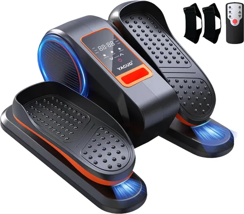 Yagud Under Desk Machine, Electric Elliptical Leg Exerciser for Senior, 13 Adjustable Speeds Quiet and Portable Seated Pedal Exerciser for Training