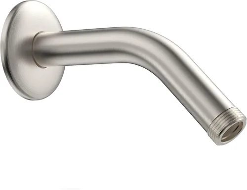 Vista 8 de MakeFit Brazo de ducha, brazo universal de tubo de ducha de 6 pulgadas con brida y cinta de teflón, brazo de extensión de acero inoxidable 304