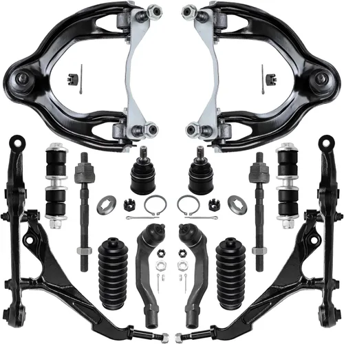 Vista 106 de Detroit Axle - Kit de suspensión frontal de 14 piezas para Honda Accord 08-12 2008 2009 2010 2011 2012, 4 brazos de control con rótulas + 4 barras