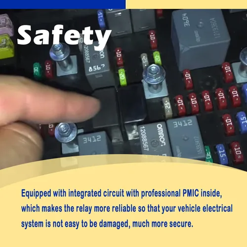 Vista 6 de 15016745 Relé A/C de 4 pines para faros delanteros GM Chevrolet Trailblazer Buick GMC Fuse Module Probado Relé multiusos