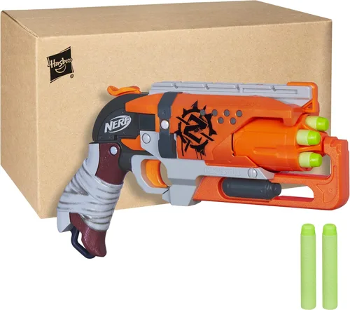 Vista 2 de Pistola Nerf Zombie Hammershot Blaster, Estándar, Anaranjado