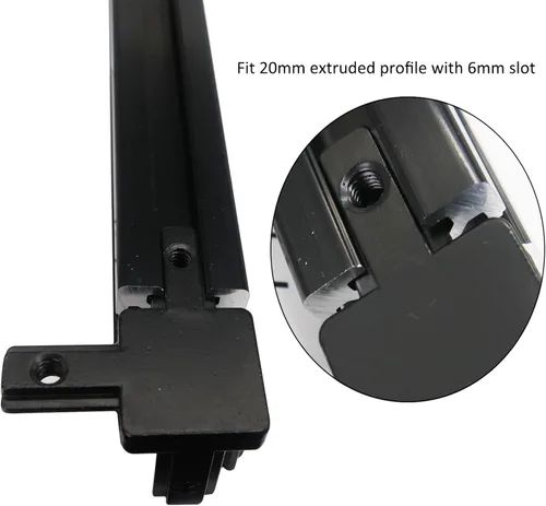 Vista 6 de 8 Piezas Extrusión de Aluminio 2020 Soporte de Esquina con Ranura T Serie 20 Hardware Extruido Conector Triple de 3 Vías con Tornillo de Fijación