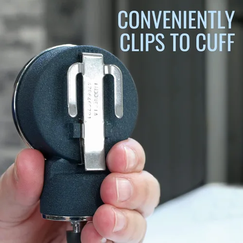 Vista 7 de MABIS Precision Series - Juego manual de esfigmomanómetro aneroide para presión arterial con brazalete de nailon calibrado y funda de transporte