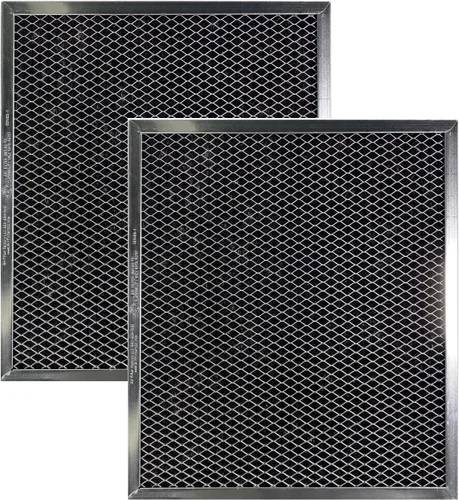 Air Filter Factory Filtro de ventilación de carbón de carbón para campana extractora de 10 x 10 x 0.37 pulgadas, paquete de 2