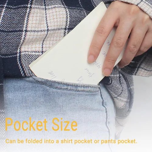 Vista 4 de Paquete de 24 blocs de notas de 3 x 5 pulgadas, blocs de notas pequeños en blanco para oficina y trabajo (cada bloc de notas de 100 hojas)