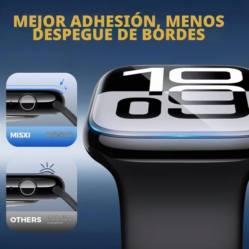 Vista 4 de Misxi 6 unidades Protector de pantalla de TPU suave transparente para Apple Watch Series 3 Series 2 Series 1 38mm, Protector de pantalla de alta