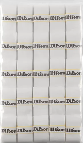 WILSON Pro Overgrip Comfort - Paquete de 25 - Blanco - Menos por agarre que un paquete de 30