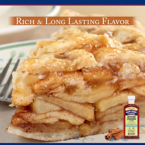 Vista 5 de Happy Home Sabor a canela de imitación, sin alcohol, certificado Kosher, 7 onzas.