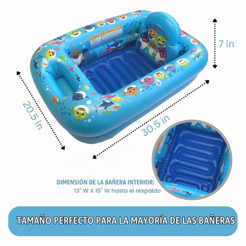 Vista 3 de Nickelodeon Baby Shark Making a Splash - Bañera inflable para bebé