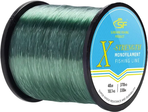 Vista 27 de SF - Línea de pesca monofilamento premium, carrete X-Strong de nailon mono material, línea líder para agua salada y agua dulce