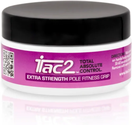 iTac2 2 Pole Dance Fitness Grip - Extra Strength 1.59 oz - Mejor ayuda de agarre para baile de poste, sedas aéreas y aro aéreo - Manos secas y