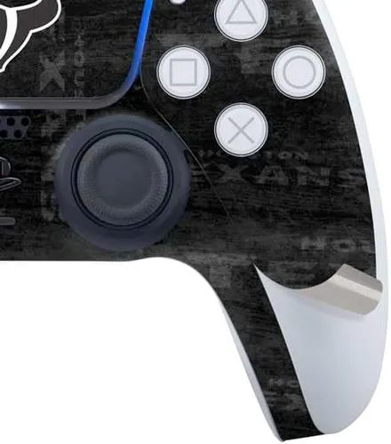 Vista 4 de Skinit Calcomanía para juegos compatible con PS5 Bundle – Diseño oficial de NFL Houston Texans en blanco y negro