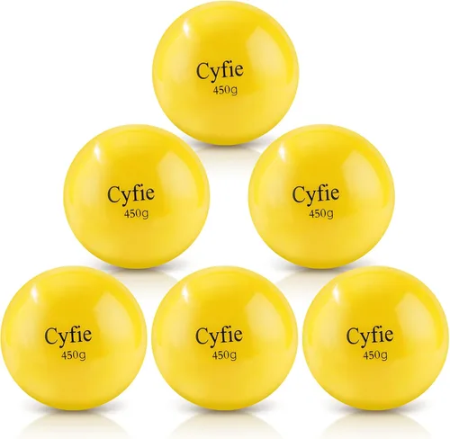 Cyfie Pelotas de entrenamiento con peso, 6 paquetes de pelotas de béisbol con peso para jóvenes, pelotas pesadas de arena para práctica de bateo,