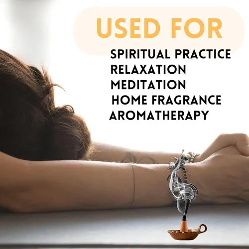 Vista 3 de Nag Champa Satya Sai Baba Temple - Caja de 12 conos de incienso (Super Hit)