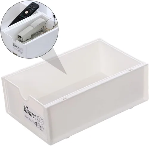 Vista 4 de STOBOK 1pc Box Desktop Storage Box Storage Drawers Organizer Office Desk Drawer Organizer Storage Pull Out Drawers Vocabulary Desktop Organizer