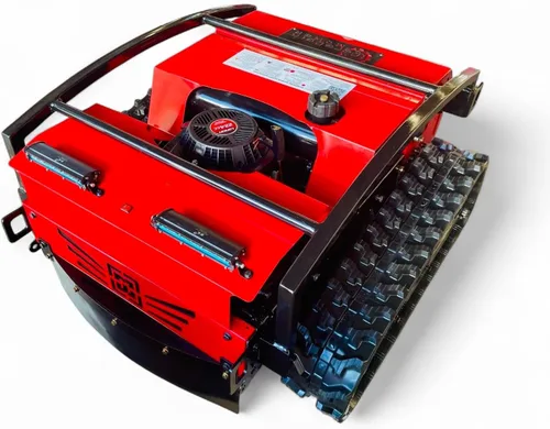 Vista 4 de Cortacésped con control remoto Subida de pendiente de 55 grados Corte de 24 pulgadas Tanque de gas de 6 L Motor de accionamiento sin